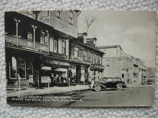 White Haven Pa - Main Street North - Stores - Auto - Teels - Luzerne County Pennsylvania