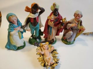 Vtg Baby Jesus Italy Fontanini Nativity Manger 60 