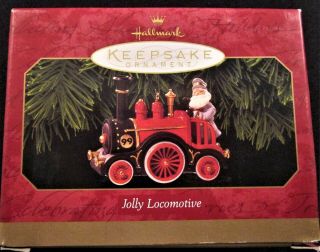 1999 Hallmark Keepsake Ornament - Jolly Locomotive - Mib K52