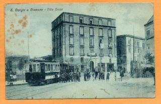 San Giorgio A Cremano Tram Napoli Italy 1910 Postcard