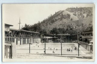 Kids In Swimming Pool,  Eldorado Springs,  Colorado; Photo Postcard Rppc
