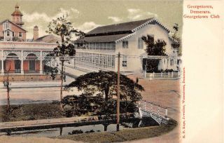 Georgetown,  Demerara.  British Guiana,  Club & Post Office,  Kaps Pub C 1902