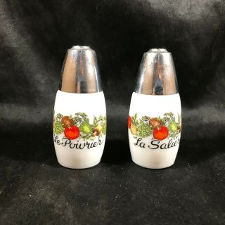 Vintage Westinghouse Gemco Salt Pepper Shakers Milk Glass