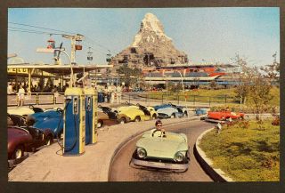Disneyland Anaheim Vintage Postcard – Autopia E - 13