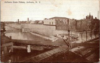 Postcard Auburn State Prison Auburn Ny 1911