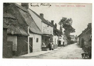 Pc Horning Post Office Village Street Scene And Shop Norfolk Broads 1909