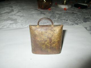 Small Antique Rustic Hand - Forged Cow,  Goat or Sheep Bell 2