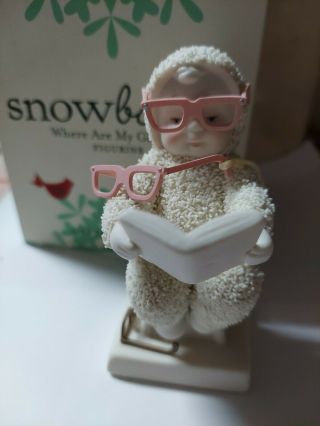 Dept 56 Snowbabies - " Where Are My Glasses? "