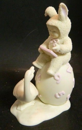 Vintage Department 56 Snowbunnies " Counting The Days To Easter " Figurine