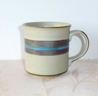 Vintage Otagiri Horizon Mug Cup Blue Band Japan Stoneware