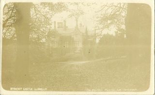 Llanelly Stradey Castle Posted Swansea 1904 The Excelsior Real Photo Postcard