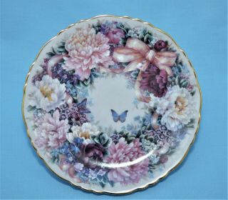 Bradex Lena Liu Circle Of Love Floral Greetings Plate Flowers