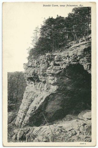 Bandit Cave Near Princeton Kentucky Ky 1940 