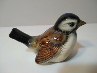 Vintage Goebel Sparrow Bird Figurine Porcelain Cv73 W.  Germany