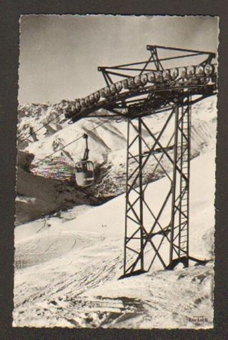 Les Deux Alpes (38) Pylone Du Telecabines Du Diable,  Belledonne Au Fond En 1961