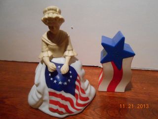 Vintage Avon Betsy Ross July 4,  1976 Collectible Sonnet Cologne Bottle Figurine