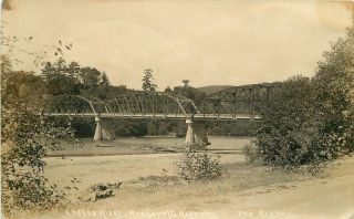 1930s Chetco River Oregon Truss Girder Bridge Patterson Rppc Real Photo 4868