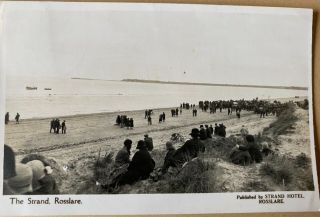 Ireland - The Strand Rosslar Co Wexford Real Photo Postcard - Postally 1946