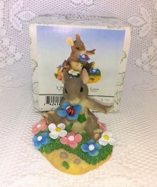 Fitz And Floyd " I Picked You To Love " Charming Tails Figurine 98/218 Orig.  Box