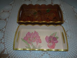 Decoupage Wooden Trays - - 2 Styles (hand Crafted)