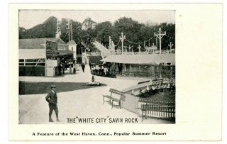 West Haven Conn Ct - White City Amusement Park At Savin Rock - Postcard