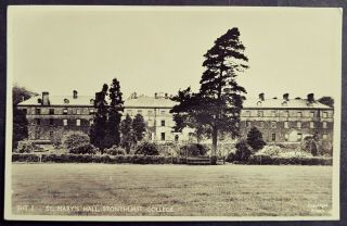 Real Photo Postcard St.  Mary`s Hall Prep School - Stoneyhurst College Clitheroe