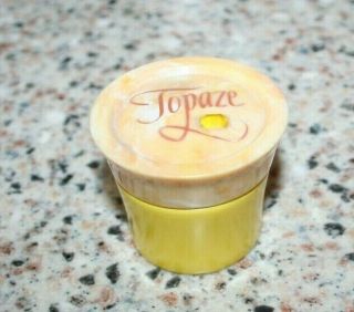 Vintage Avon Topaze Cream Sachet Empty Jar