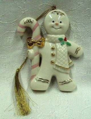 Lenox Christmas Ornament 2000 Gingerbread Man