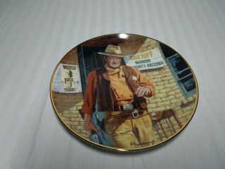John Wayne American Legend Sheriff Limited Edition Porcelain Collector Plate
