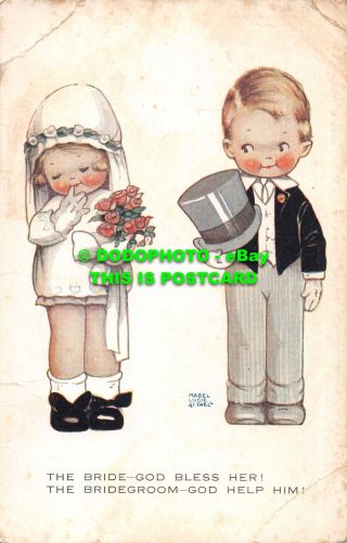 R494221 The Bride God Bless Her.  Valentine Series.  Picture.  Mabel Lucie Attwell