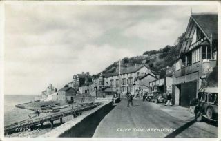 Real Photo Postcard Of Cliff Side,  Aberdovey,  Merioneth,  Wales By Valentine 
