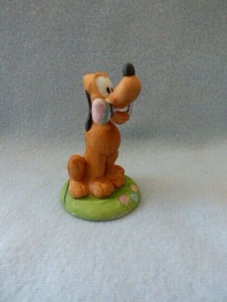 Vintage 1986 Schmid Walt Disney Co.  Pluto Easter Figurine Fast
