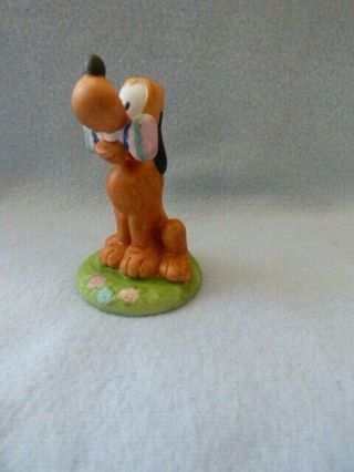 Vintage 1986 Schmid Walt Disney Co.  PLUTO Easter Figurine Fast 2