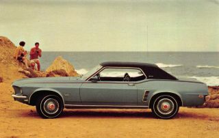 Advertising Postcard For The 1969 Ford Mustang Grande 113330