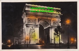 R397364 Paris La Nuit.  212.  Arc De Triomphe.  D Art Gaby.  1932