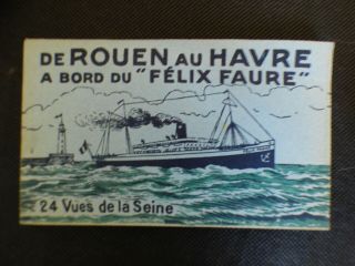 Carnet Cpa De Rouen Au Havre A Bord Du Felix Faure 24 Vues De La Seine
