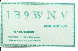 Qsl 1967 Don Miller Blenheim Reef Radio Card