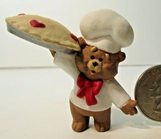 Hallmark Merry Miniature Valentines 1989 Bear Baker Chef