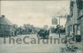 Stilton High Street Postcard Nr Peterborough Huntingdonshire Anon Horse And Cart