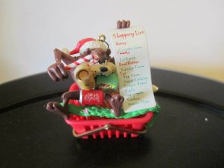 Looney Tunes Taz Tasmanian Devil Shopping List Christmas Ornament Matrix 97 Box