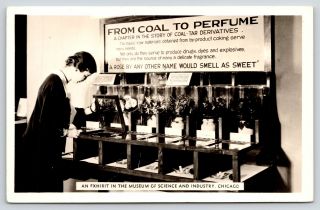 Chicago Illinois Museum Science Industry Coal To Perfume Exhibit 1940s Rppc