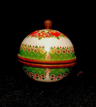 Vintage Steinbock Email Studio Handmade Austria Enamel Covered Trinket Bowl Box