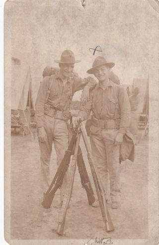 Two Soldiers Guns Fort Ozoma Santo Domingo City Dominican Republic Postcard A04