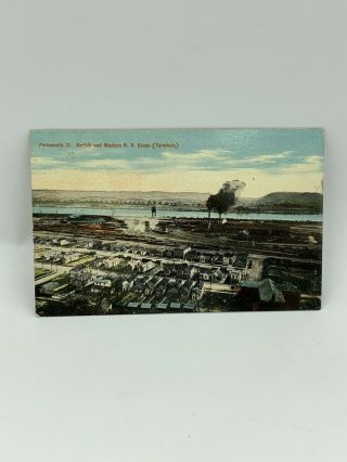 Norfolk And Western Railroad Shops Terminals Portsmouth Ohio Oh Postcard