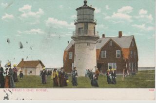 Vintage Postcard Gay Head Light House Martha 