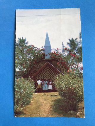 Vintage Postcard Post Card South Seas Evangelical Mission Church Guadalcanal