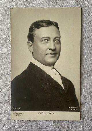Postcard Vintage Rppc Udb Actor Henry E.  Dixey - Unposted Rotograph Series