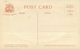 c1910 Red Bluff Tehema California Main Street View Glosso Oval Postcard 2