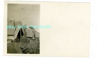 Pine Camp Ny - Tents At Military Camp - Rppc E.  A.  Agens Postcard