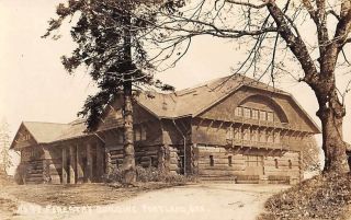 Portland,  Or,  Forestry Building At Lewis & Clark Exposition,  Rppc C 1907 - 20
